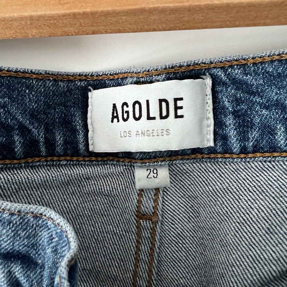 Agolde Riley High Rise Straight Crop Jeans - Picture 5 of 13
